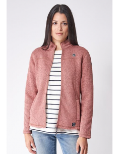 Chaqueta polar mujer rosa