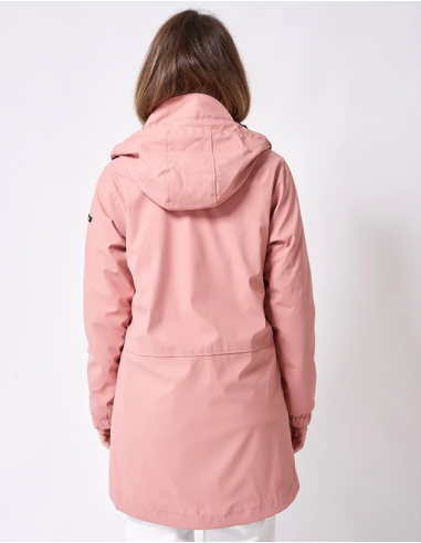 Chubasquero impermeable con capucha para mujer, tamaño: M (rosa)